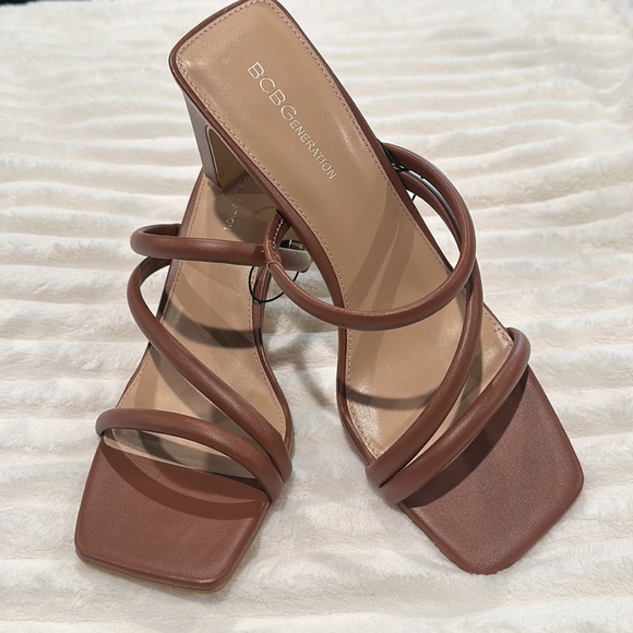 BCBGeneration 3” Strappy Heeled Sandals with Square Toes.  Size 10 - Picture 5 of 8